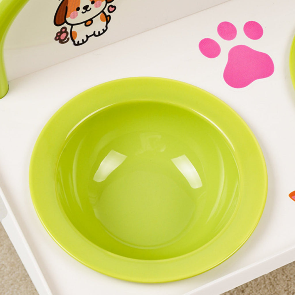 Elevated Cat Food Bowls Neck Protection Raised Pet Feeding Station for Kittens