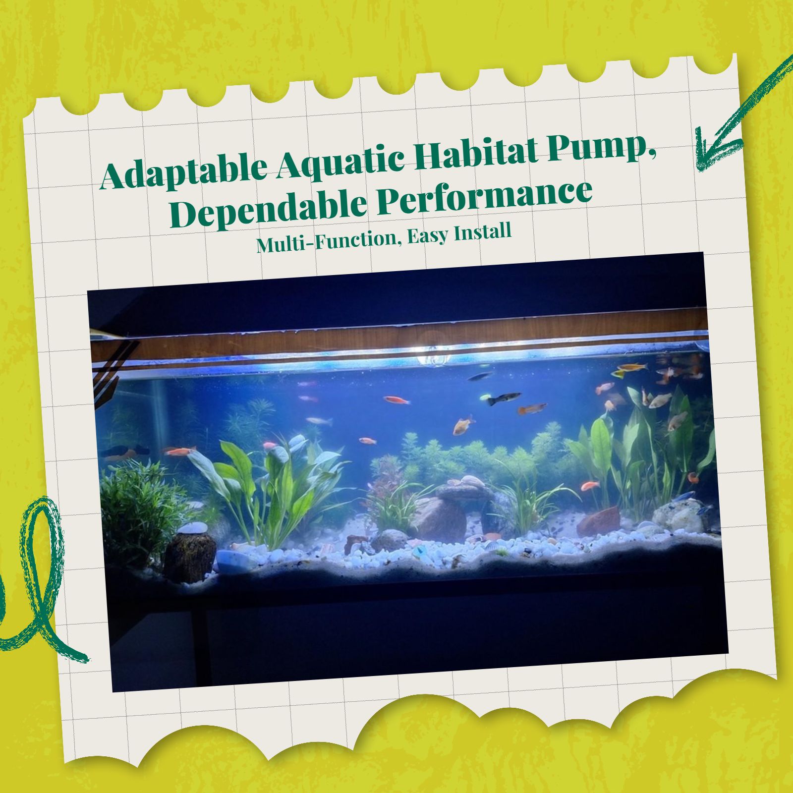 Quiet aquarium water circulator