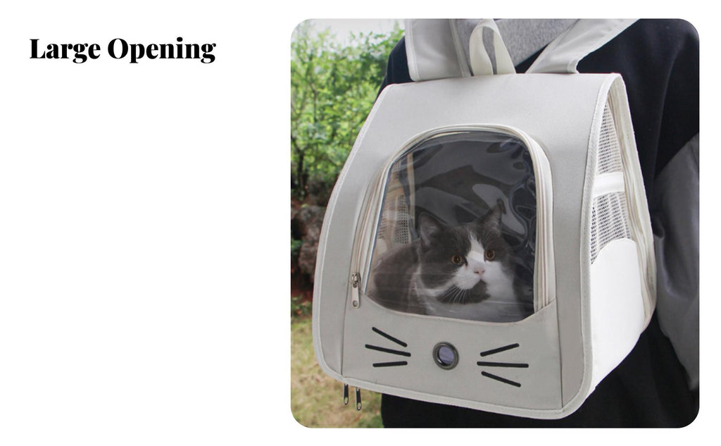 Space Capsule Pet carrierpack Breathable pet transporter Handshandshandsunrestricted for feline Owners