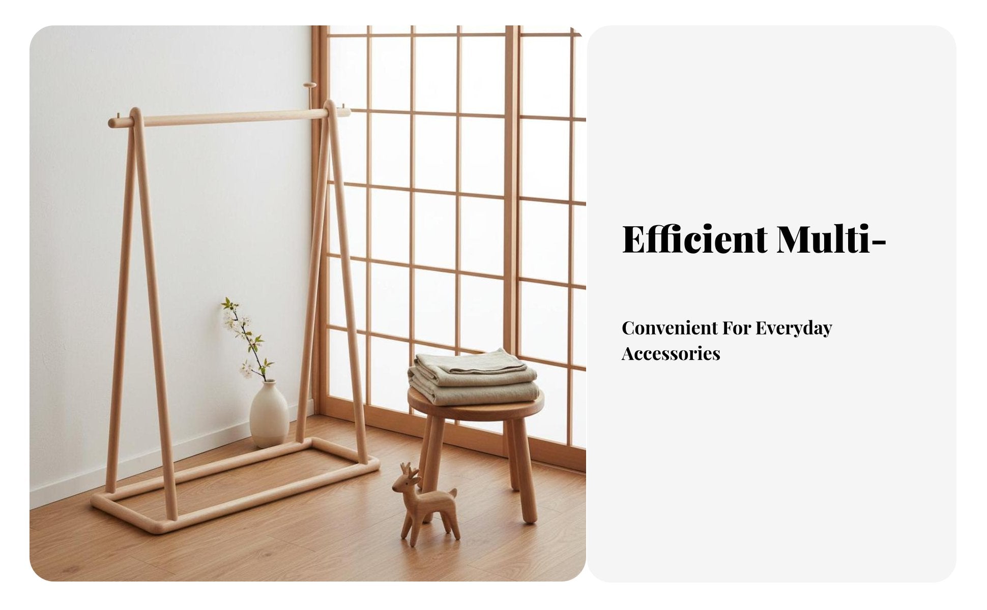 children's Clothes Tree Japanese Aesthetic Self-Supportingstanding child's Coat Rack Space-Saving Easy Assembly for Parents
