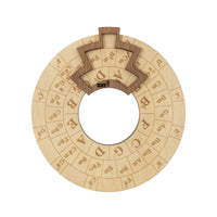 Music Theory Wheel Wooden Circle of Fifths Wheel Desk-Friendly for Guitarists