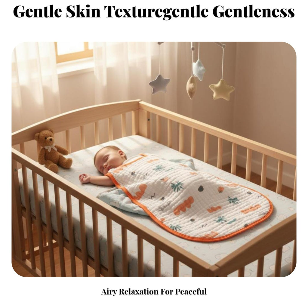 Sleeveless Gauze sleeping bag Antipush Design infant nightwear Wide fashion-forward for Infants