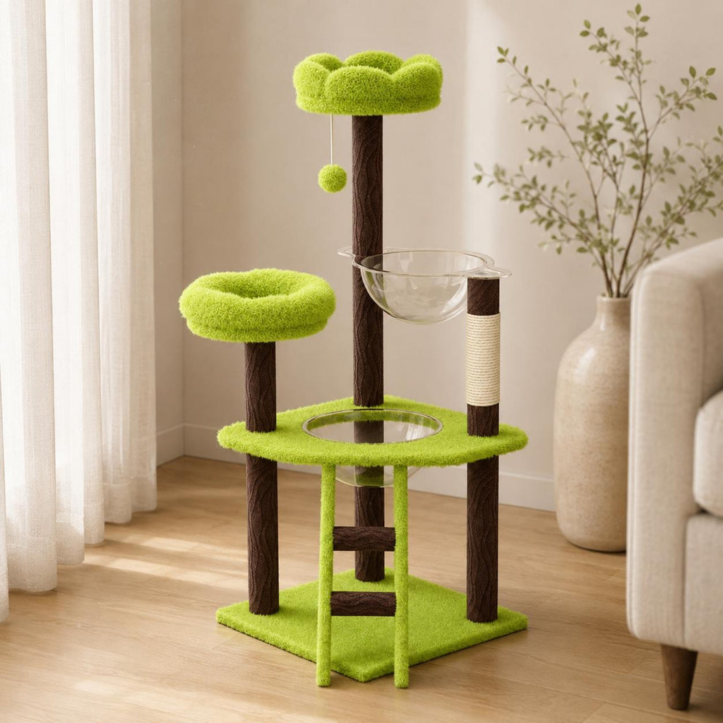 Feline Climbing Frame Multi-Level Pet Furniture Soft Fabric for Cats