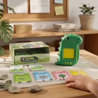 Bilingual Talking Flashcard Set No-Screen Design for Preschoolers