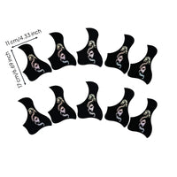 10 Pieces Sound Hole Pickguard Thin Guitar Pickguard PVC Musical Accessories