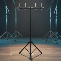 Cowbell Stand Portable Folding Cowbell Holder Metal Percussion Mount Stand for Audio Studio