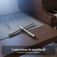 Fractured String Pin Extractor Tool Professional Grade Piano Tuning Pin Remover Carbon Steel Piano Repair Wrench for Music School
