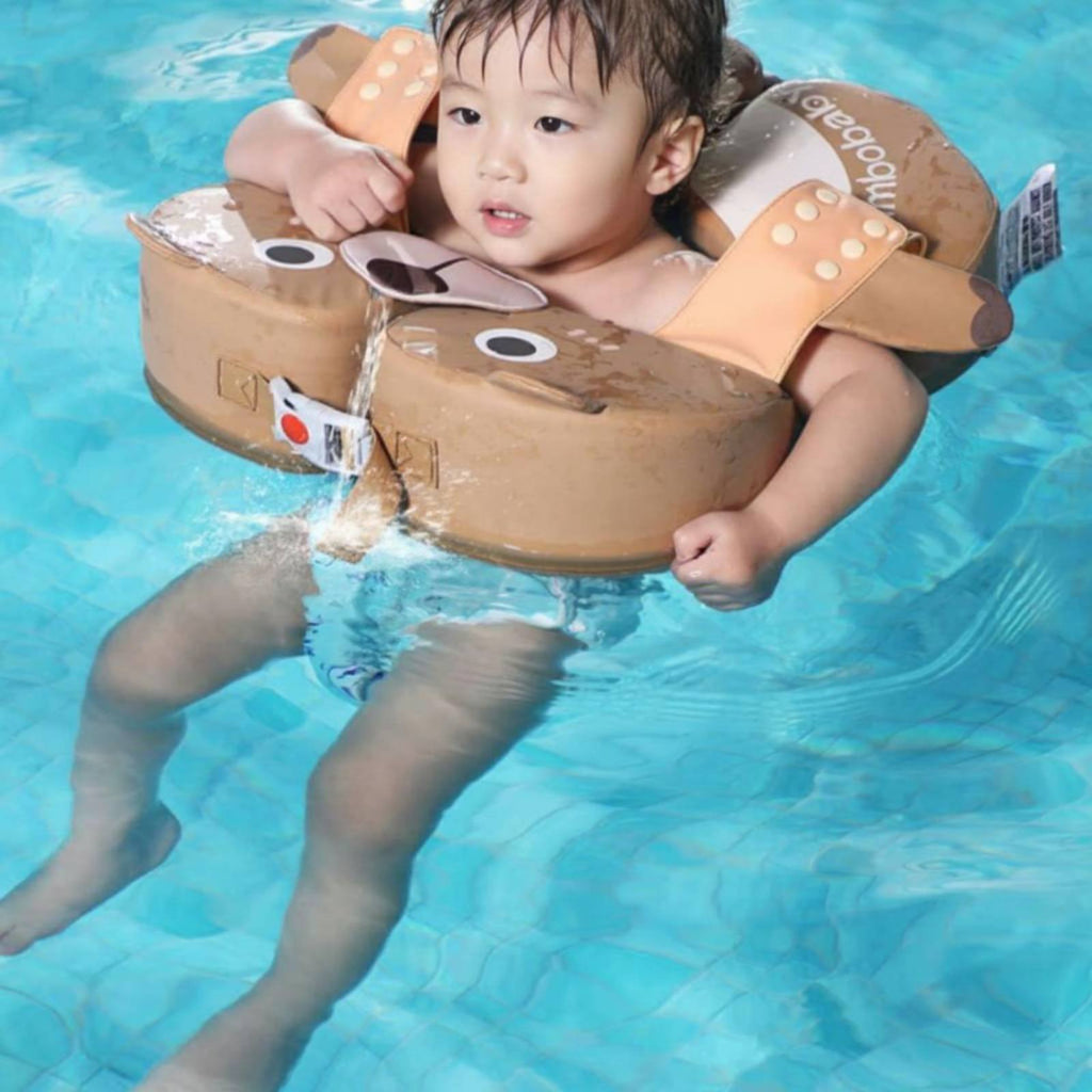 Armpit Swim Buoy Cute Bear Shape Non Inflatable Baby Buoy Leakproof for Babies