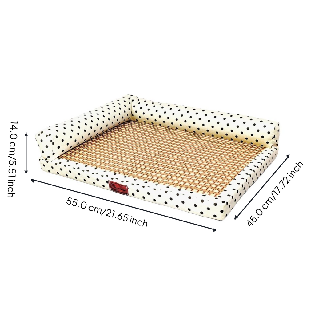 Cooling Dog Bed, cleanable Pet Cooling Mat, Comfortable Cat Sleeping Haven, Summer Rectangular Pet Bed for Dogs and felines, Easy to Clean, average Size