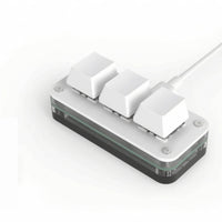 3-Key Macro Keypad Hot-Swappable One-Handed Command Keyboard Plug-and-Play