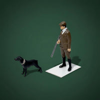 1:64 Scale Outdoorsman Figure Realistic Poses Scene Miniature Long-Lasting Resin