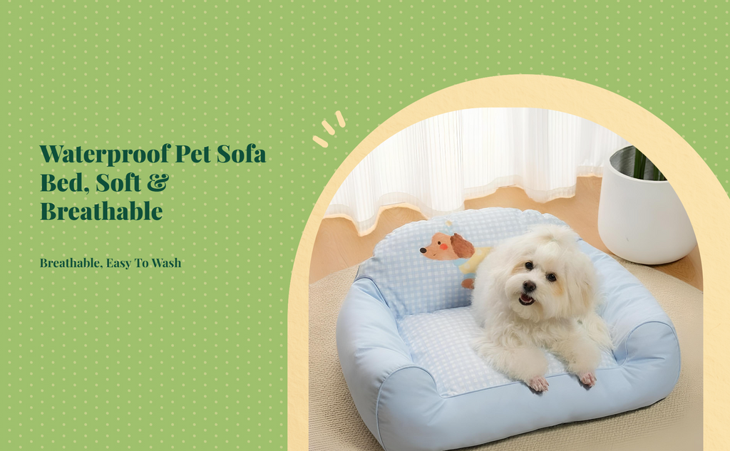 Water-Resistant Non-Slip Pet Sofa Bed, Calming, All Seasons