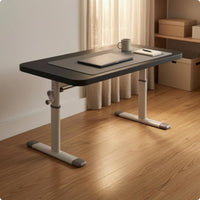 Manual Height-Adjustable Desk Wide Base Feet Hand Crank Desk