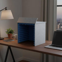 Noise Reduction Desktop Vocal Booth Detachable Portable Audio Input Device Isolation Barrier Quick Assembly for Podcasters, Voice Actors