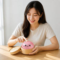 Slow Rebound Bun Squeezable Stress Relief Baozi Collectible for Office