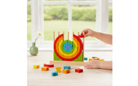 Wooden Stacking Toy with Dowels Child-Centered Rainbow Stacker Colorful