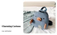 Birds Bookbag Parent-Child Matching Birds Character Rucksack Textile Cartoon Duck Backpack for Young Children, Preschool, Daycare, Travel