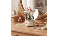 Christmas Tree Rotating Ornament Music Box Tabletop Display Rotating Ornament Music Box Collectible