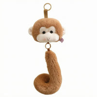 Soft Keychain Charm Bead Eyes Faux Bag Charm Soft to Feel