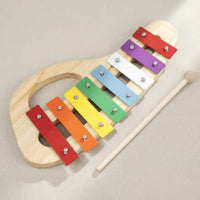 8-Note Xylophone Easy to Hold Colorful Wooden Xylophone Portable Kids Glockenspiel for Kindergarten