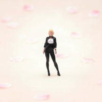Hand Painted Miniature Woman Sturdy Display Item Realistic for Hobbyists