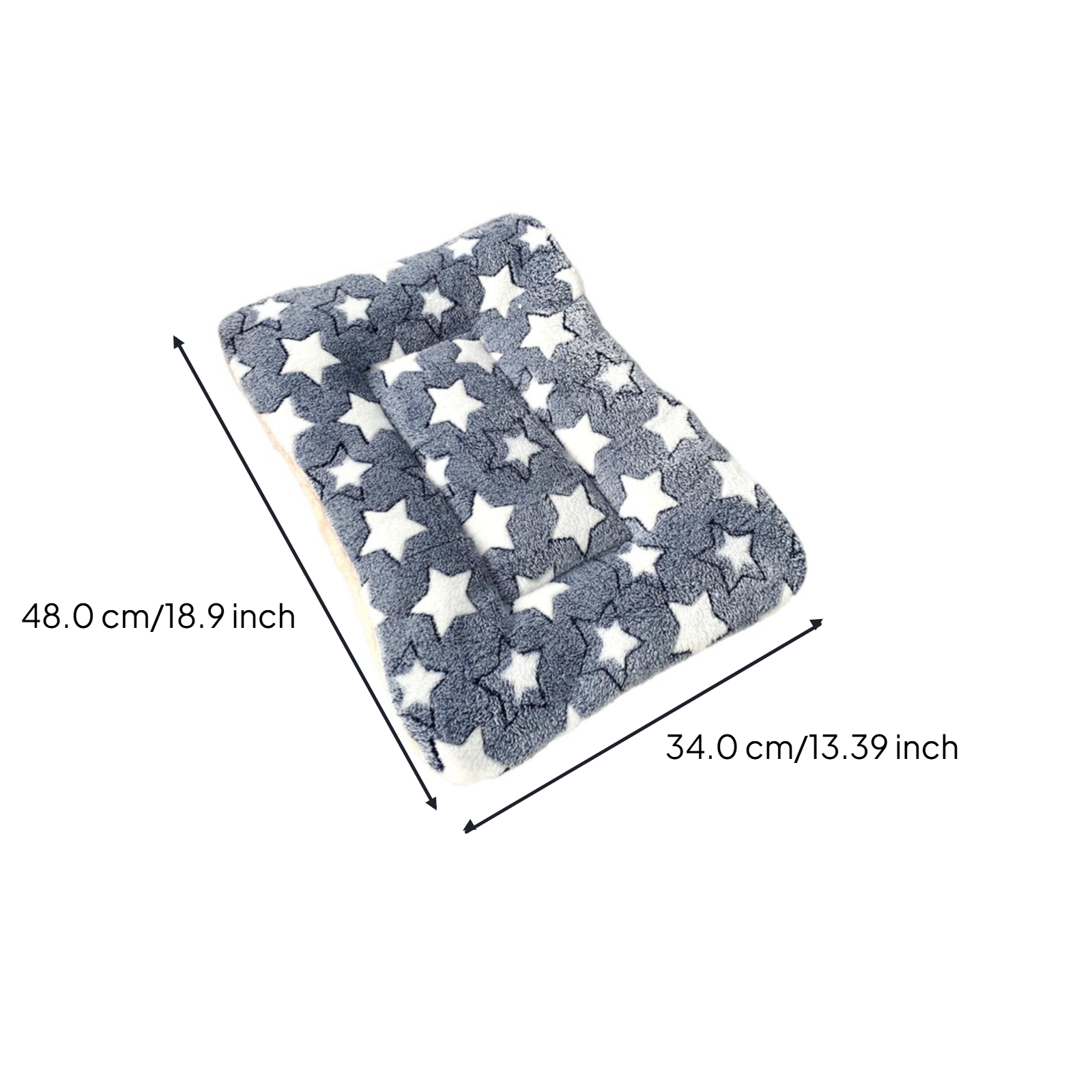 Automatic Heating Pet Bed Mat, Non-Slip, Washable, Gray