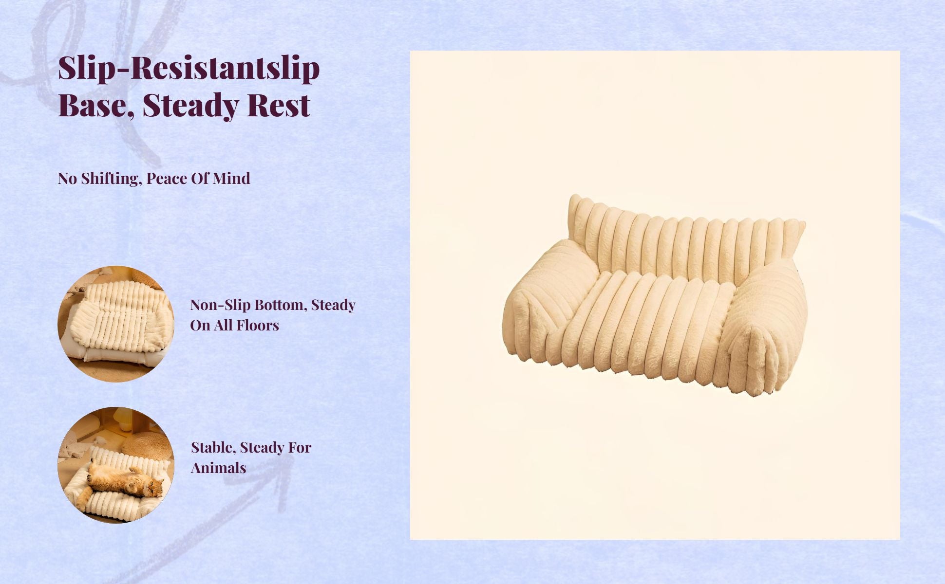 Warm Non-Slip Cat Bed