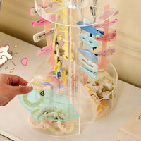 Rotating Hair Clip Organizer 360 Degree Rotation Rotating Hair Accessory Stand