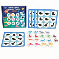Creature Shadow Matching Game Cardboard Shadow Matching Cards Colorful