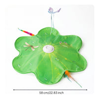 Rotating Butterfly Cat Toy Padded Butterfly Wand Toy Printed Surface