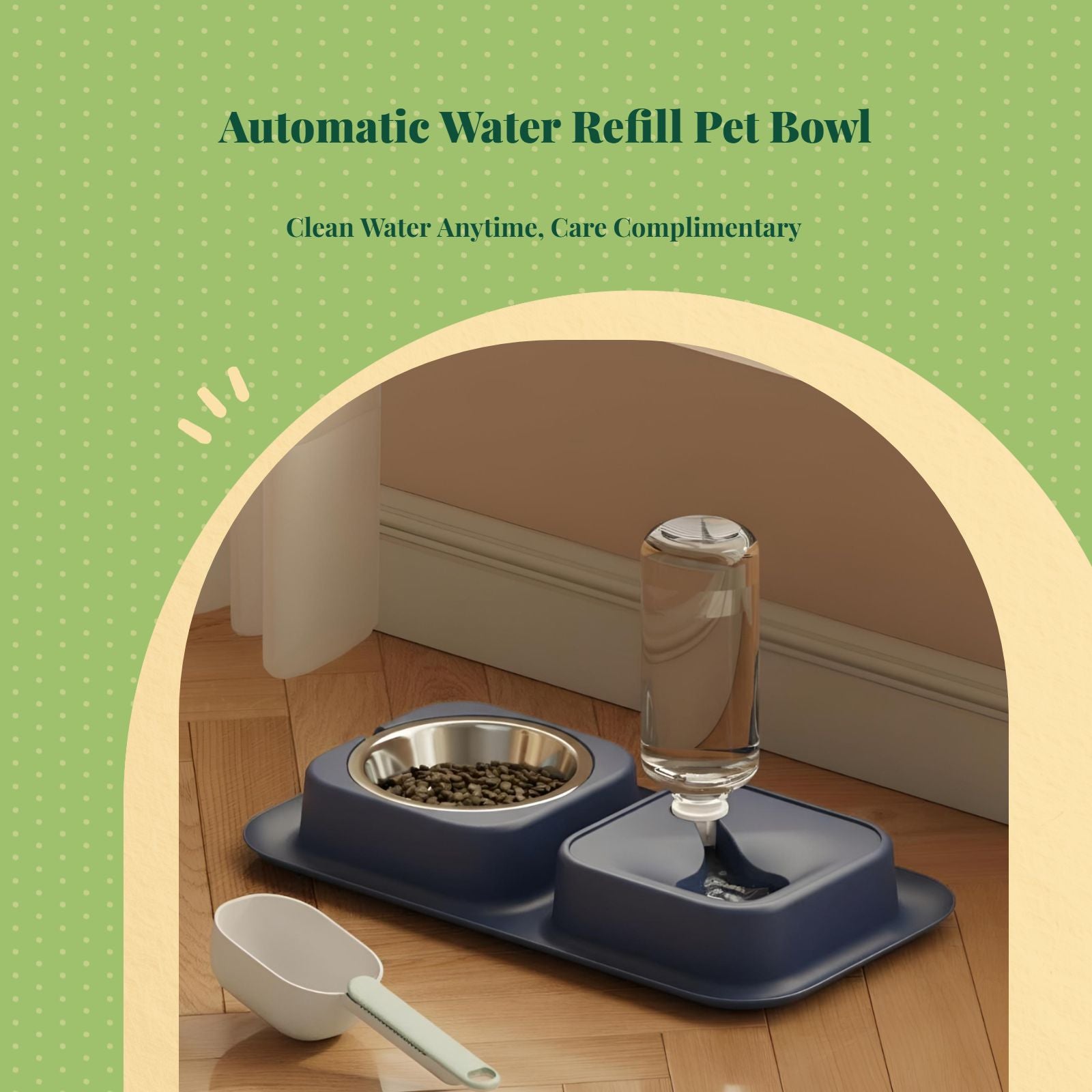 Spill-resistant dual pet feeder