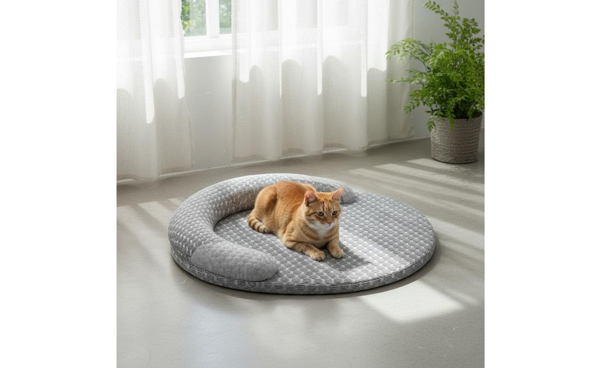 Oval Pet Cooling Mat Low-Height Padded Cooling Pad Heat Dissipation