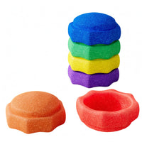 6 Pieces Molded Stepping Stones Sensory Training Children's Activity Gear