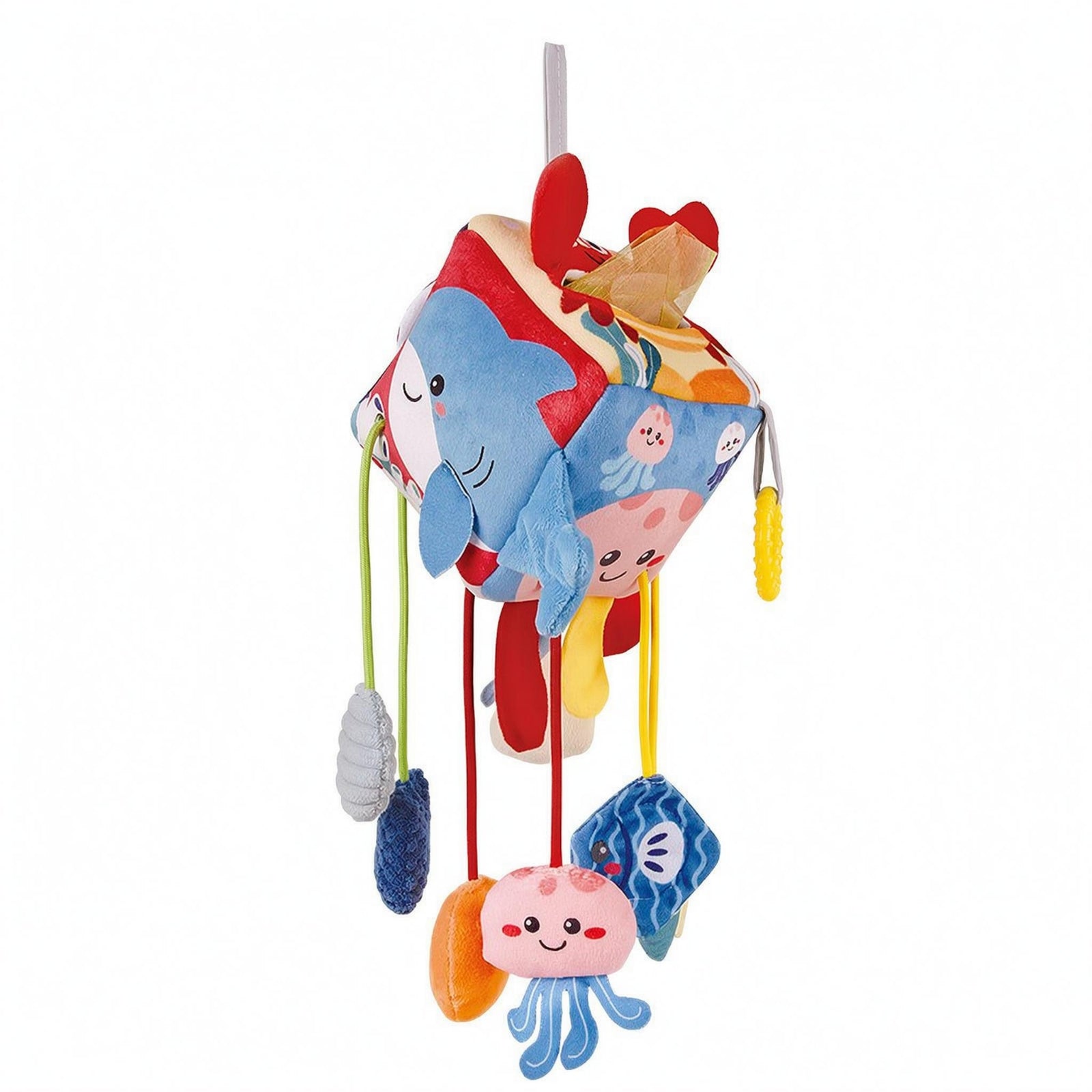 Hanging Baby Carriage Toy Padded Crib Hanging Toy Dangling Cords