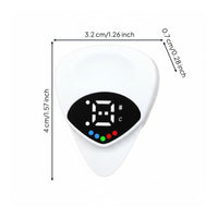 Pick Shape Tuner 2-in-1 Guitar Tuner Single-Button Function for Mobile