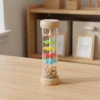 Rain Music Teaching Tool Rainfall Sound Tube Colorful Pattern Rainstick Shaker for Classroom