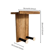 Guitar Wall Hanger Shelf Rustic Design Wooden Instrument Holder for Musicians