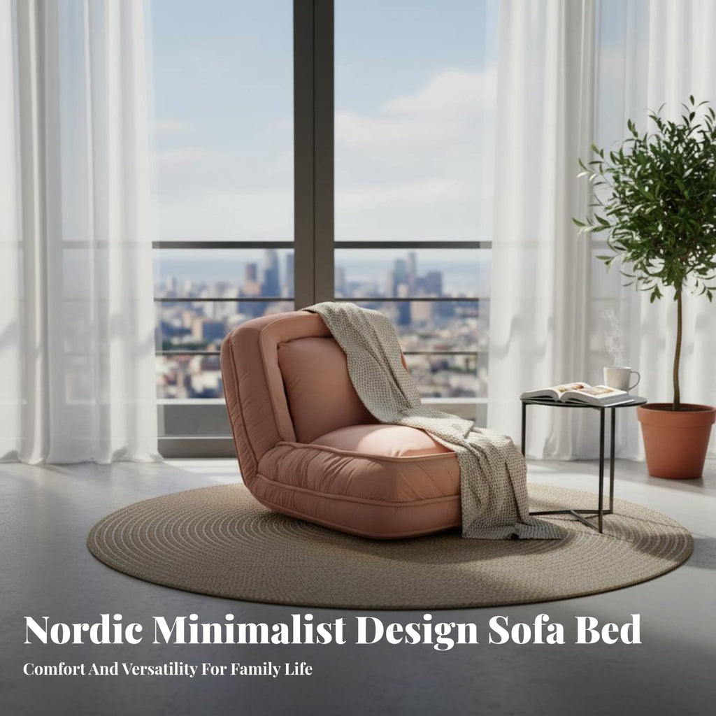 Human-Sized Pet Bed Foldable Stress Sign Lazy Sofa Adjustable Backrest Space-Saving for Two People, Stu Stress Nts, Balcony