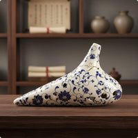 12 hole Ocarina Handmade Ceramic Ocarina Collectible Wind Instrument for Beginners, Students, Training Performance