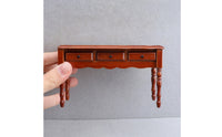 1:12 Dollhouse Desk Rectangular surface:12 Miniature Desk Small Black Pulls