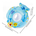 Inflatable Boat with Steering Wheel Squeaky Squeaker Baby Swim Seat Boat