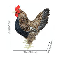 Chicken Model Handmade Male Chicken Figurine Realistic for Farm Scene