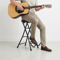 Combination Guitar Stand and Stool Foldable Design Guitar Stool with Stand