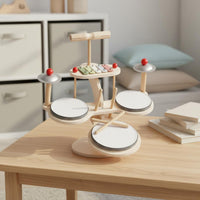 Multifunction Music Toy Educational Kids Drum Set Hand Eye Coordination for Home