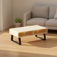 1:12 Scale Coffee Table Decorative House Model Decor Minimalist Design