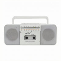 Built-in Speakers Radio Cassette Player Integrated Carry Handle Cassette Radio Combo Headphone Port Portable Boombox