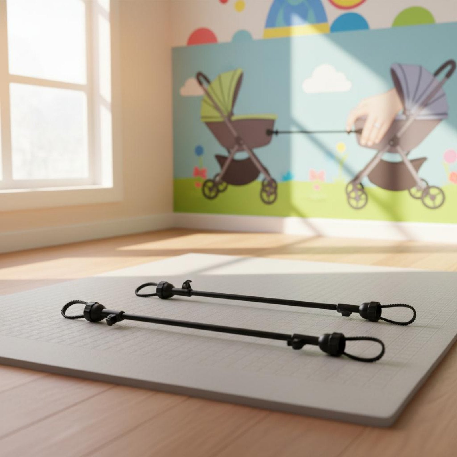 2 Pieces Twin Baby Carriage Connector Kit Stable Structure Double Baby Carriage