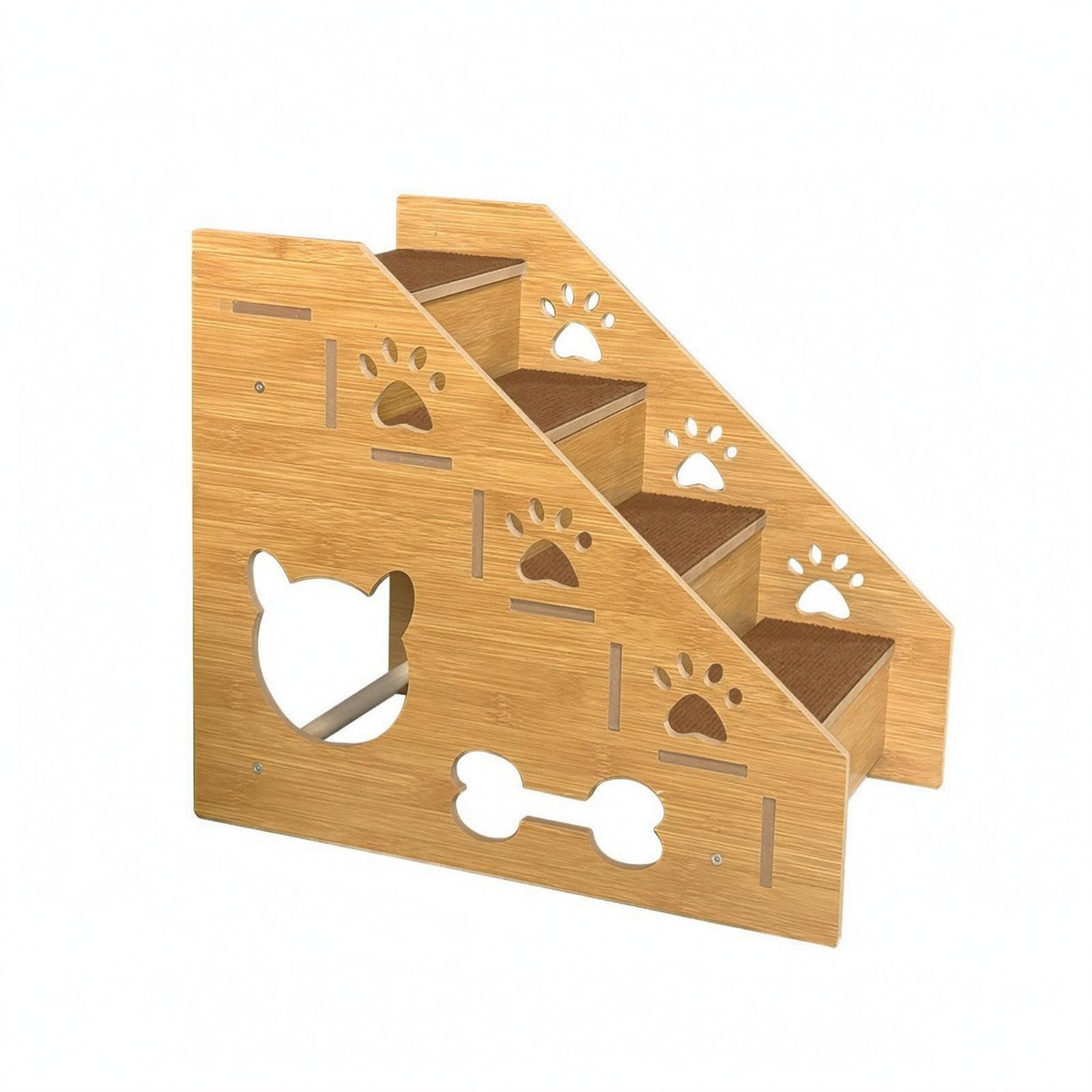 Wooden Pet Stair Ramp Decorative Dog Steps Sturdy for Sofa