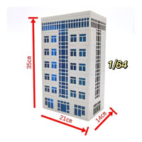 Hightall Building Model Blue Window Detailing Plastic Building Model