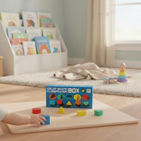 Color Shape Sorting Box Hand Eye Coordination Coin Slot Shape Sorter